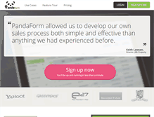 Tablet Screenshot of pandaform.com